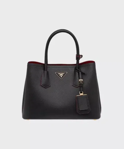 Prada Small Saffiano Leather Double Prada Bag