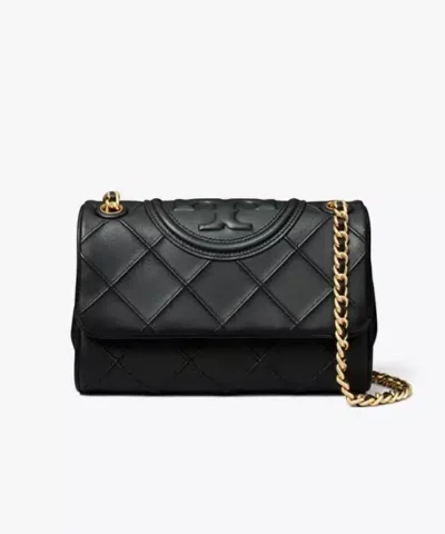 Tory Burch Fleming Soft Convertible Shoulder Bag In Black