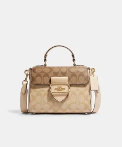 Coach Morgan Top Handle Satchel In Blocked Signature Canvas