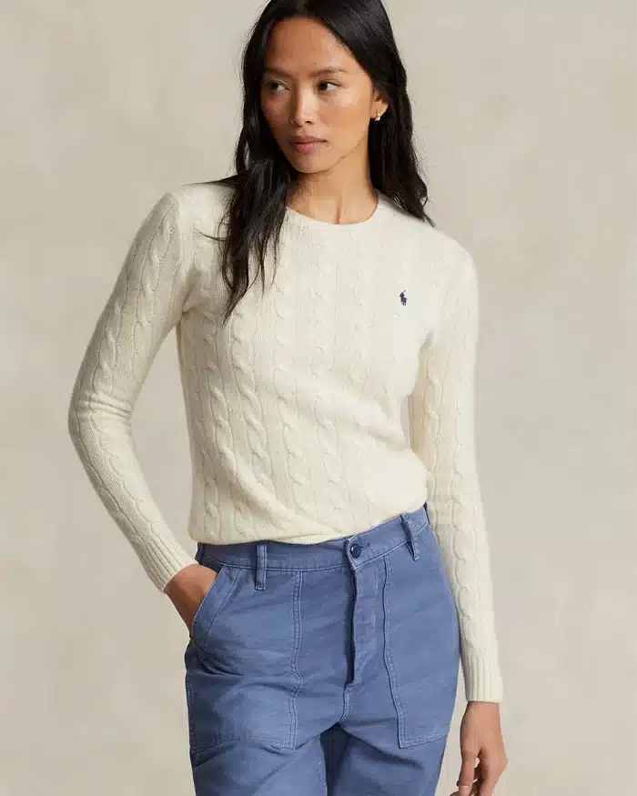 Polo Ralph Lauren Cable-Knit Wool-Cashmere Sweater