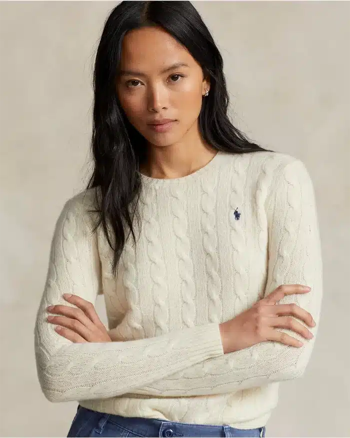 Polo Ralph Lauren Cable-Knit Wool-Cashmere Sweater - Image 4