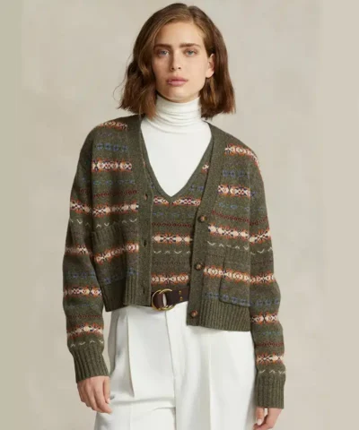 Polo Ralph Lauren Fair Isle Wool-Blend V-Neck Cardigan