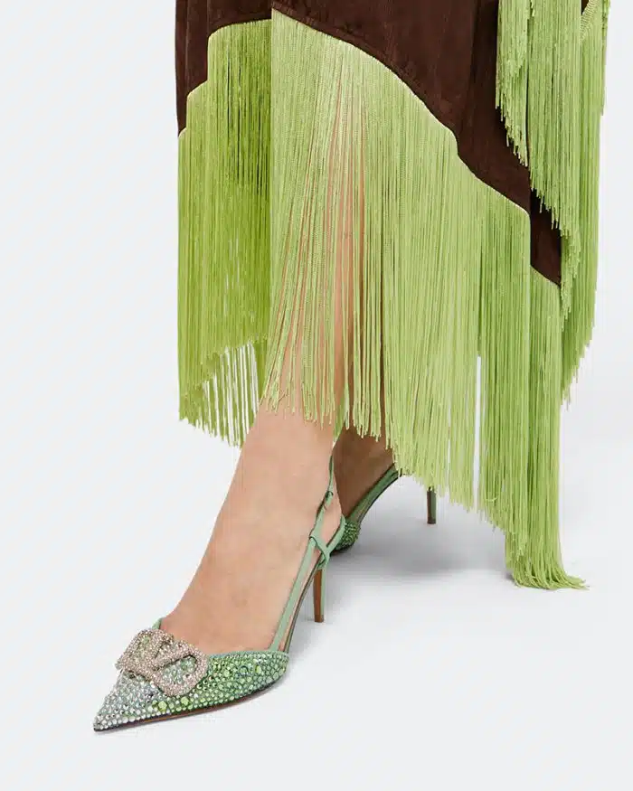 Valentino Garavani VLogo 85mm Crystal-Embellished Pumps - Image 3
