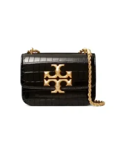 Tory Burch Small Eleanor Croc Embossed Leather Convertible Shoulder Bag