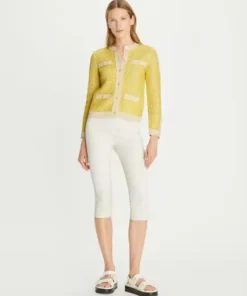 Alternative view of Tory Burch Linen Tweed Kendra Cardigan