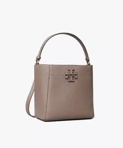 Alternative view of Tory Burch Small Mcgraw Bucket Bag In Silver Maple