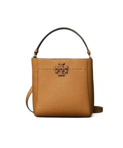 Tory Burch Small Mcgraw Bucket Bag In Tiramisu