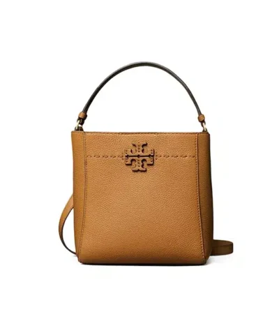 Tory Burch Small Mcgraw Bucket Bag In Tiramisu