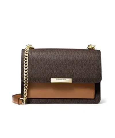 Michael Kors Signature Jade Large Gusset Shoulder