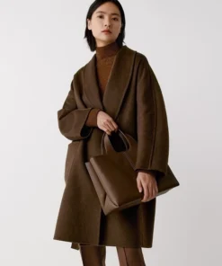 NoraLux Velvet Double-Sided Cocoon Warp Coat