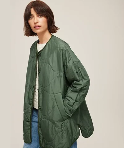 Alternative view of Weekend Max Mara Freddy Quilted Jacket in Khaki
