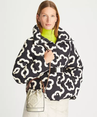 Alternative view of Tory Burch T Monogram Mini Embroidered Patent Leather Bucket Bag