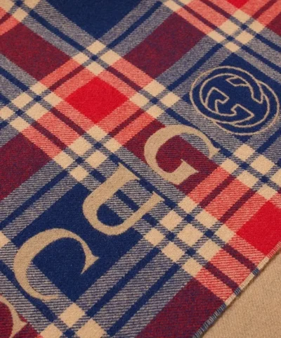 Alternative view of Gucci Tartan Double Faced Logo Scarf