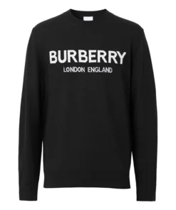 Burberry Logo-Intarsia Wool Jumper