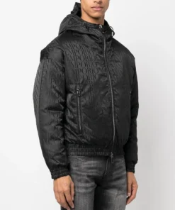 Alternative view of Emporio Armani Logo-Print Puffer Jacket