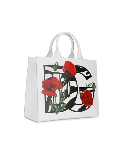 Alternative view of Dolce & Gabbana Large DG Logo Leather Tote