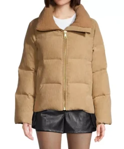 Nicole Benisti Mia Corduroy Down Puffer Jacket