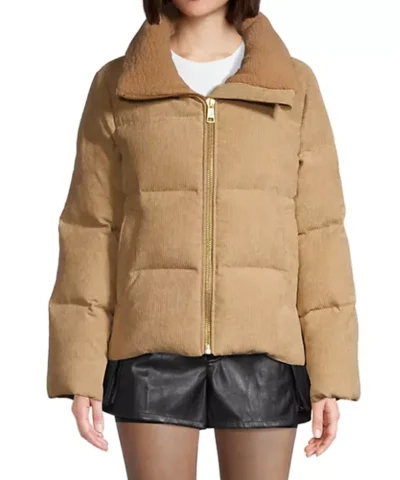 Nicole Benisti Mia Corduroy Down Puffer Jacket