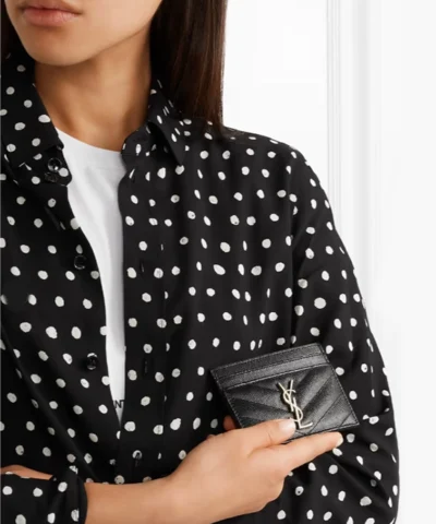 Alternative view of Saint Laurent Monogram Quilted Cardholder