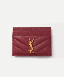 Saint Laurent Monogram Quilted Cardholder