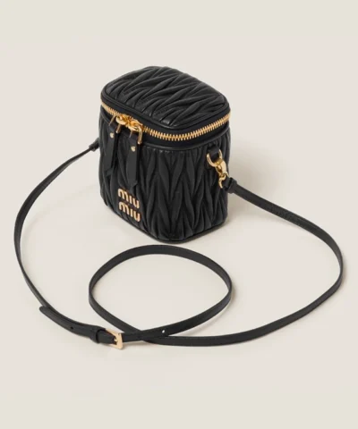 Alternative view of Miu Miu Matelassé Nappa Leather Micro Bag Black