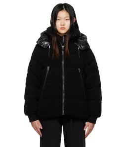 Mackage EDANA Teddy Down Puffer Jacket With Removable Hood