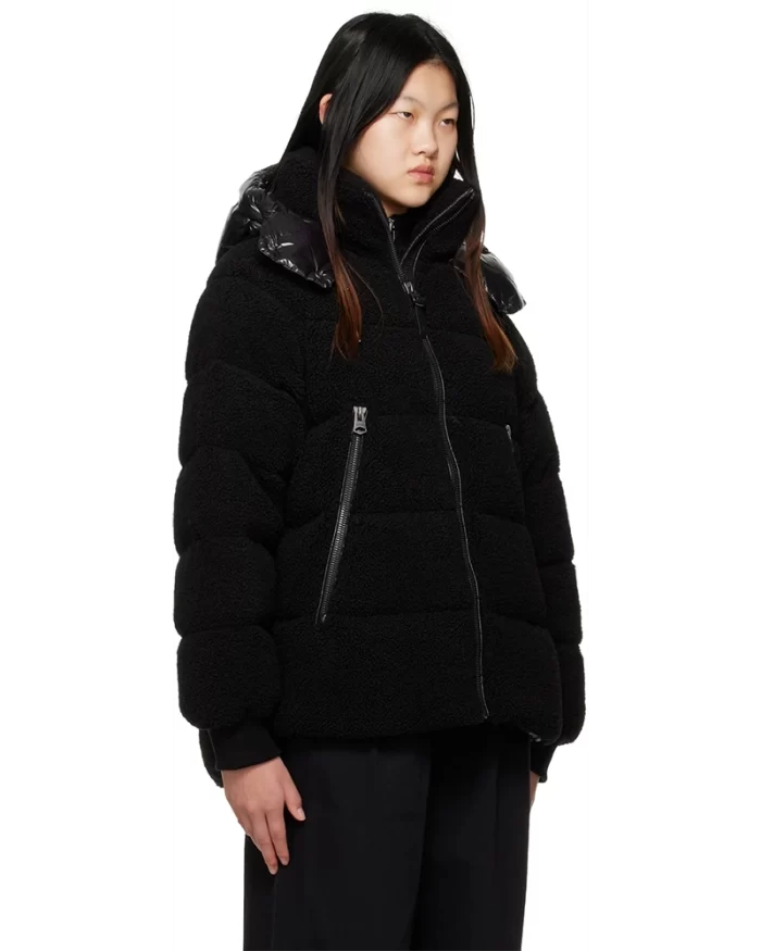 Mackage EDANA Teddy Down Puffer Jacket With Removable Hood - Image 2