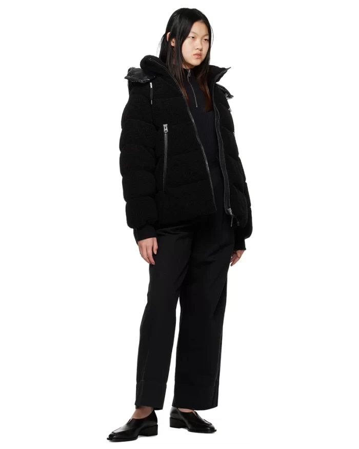 Mackage EDANA Teddy Down Puffer Jacket With Removable Hood - Image 5