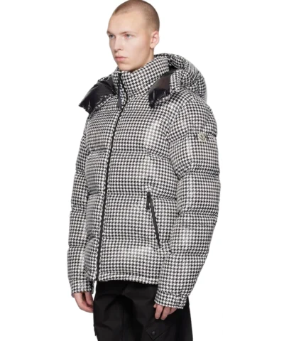 Alternative view of MONCLER GENIUS 7 Moncler FRGMT Hiroshi Fujiwara Black & White Socotrine Down Jacket