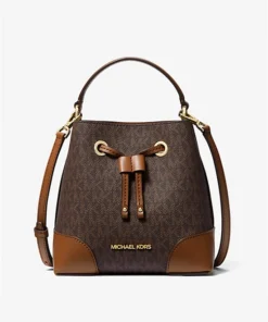 Michael Kors Mercer Small Logo Bucket Bag