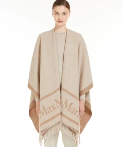 Alternative view of Max Mara Jacquard Wool Poncho