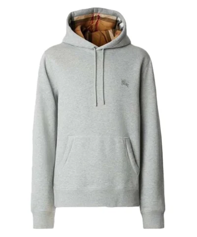 Burberry Embroidered EKD Cotton Blend Hoodie