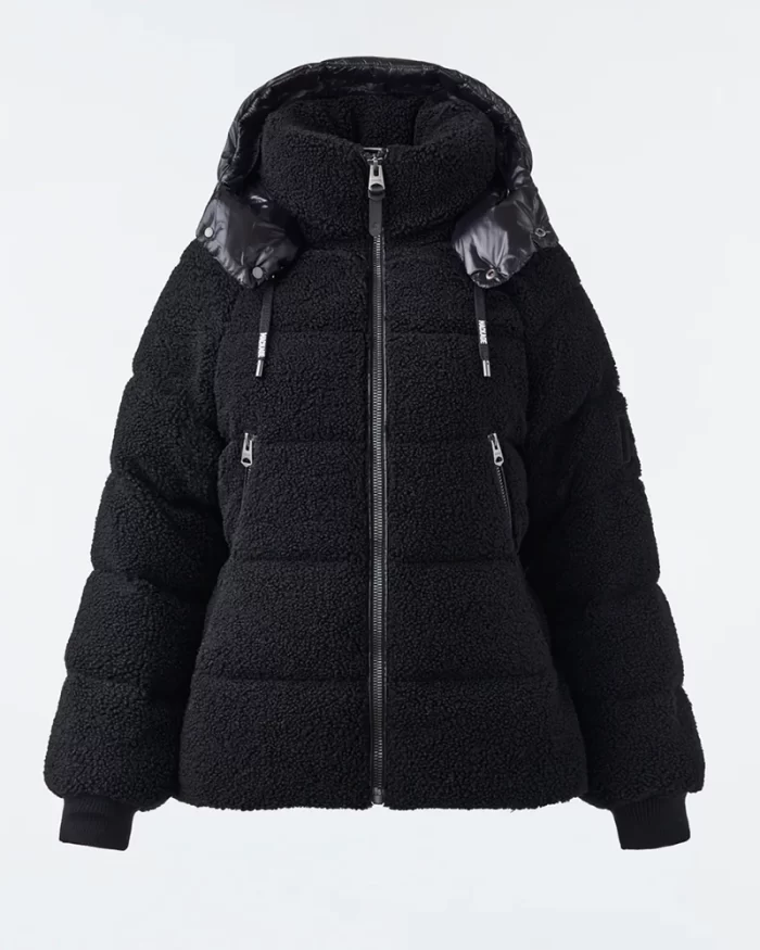 Mackage EDANA Teddy Down Puffer Jacket With Removable Hood - Image 6