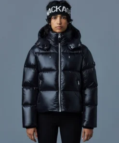 Mackage Women's EVIE Lustrous Light Down Jacket With Hood