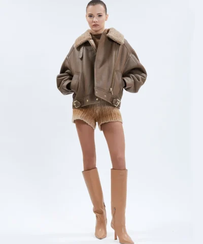 Alternative view of Nicole Benisti Sienna Shearling Jacket