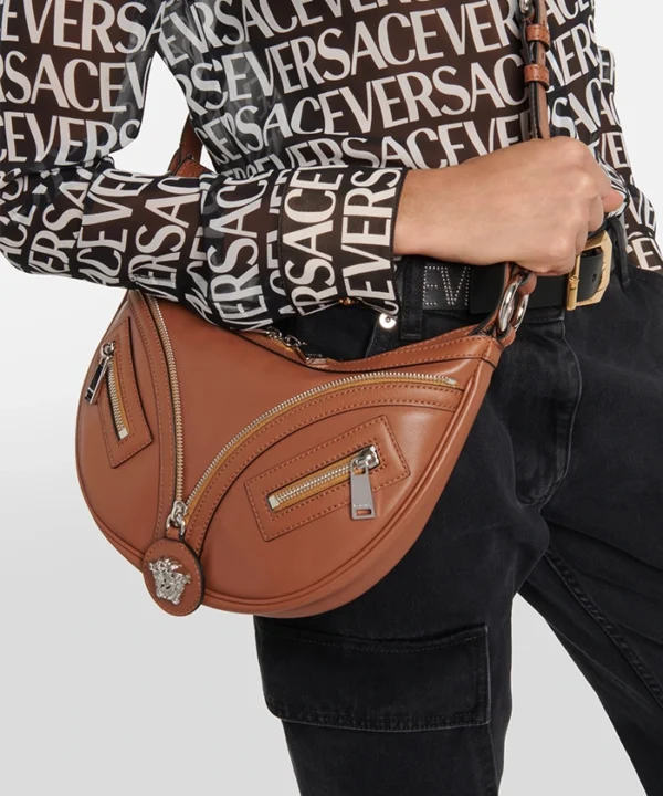 Alternative view of Versace Small Repeat Hobo Bag