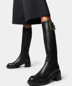 Alternative view of Roger Vivier Viv' Rangers Metal Buckle Chelsea Boots in Leather