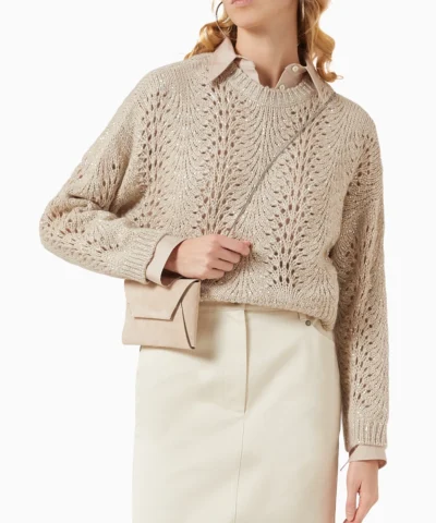 Noralux Sequined Cashmere-Blend Sweater