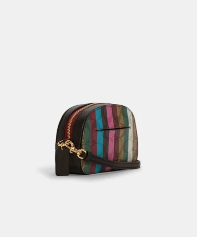 Alternative view of Coach Mini Serena Crossbody In Signature Canvas With Stripe Print