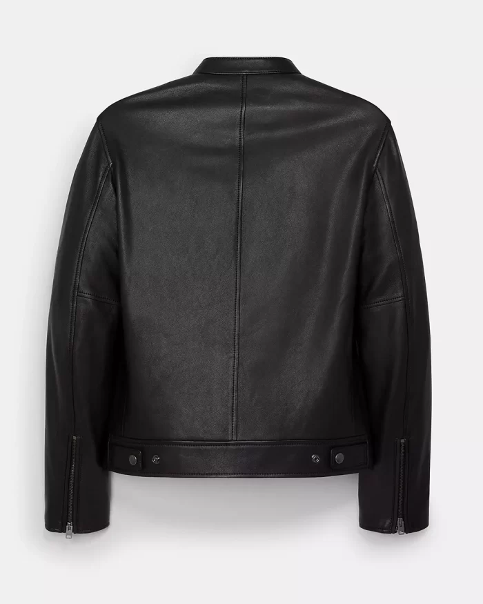 Coach Leather Racer Jacket - Image 3