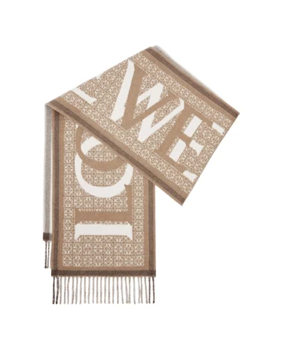 Loewe Love Scarf In Wool And Cashmere