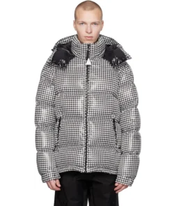 MONCLER GENIUS 7 Moncler FRGMT Hiroshi Fujiwara Black & White Socotrine Down Jacket