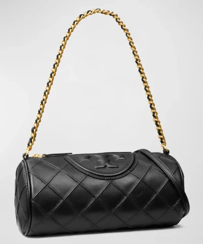 Alternative view of Tory Burch Fleming Barrel Quilted Chain Shoulder Bag