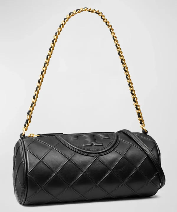 Alternative view of Tory Burch Fleming Barrel Quilted Chain Shoulder Bag