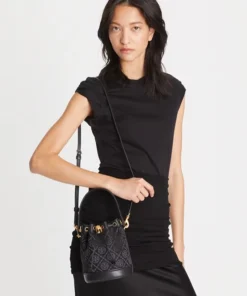 Alternative view of Tory Burch Mini T Monogram Bucket Bag