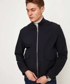 Alternative view of Montecore Men's Front Pocket Down Bomber Jacket
