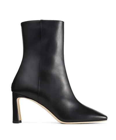 Jimmy Choo Kinsey 95 Leather Ankle Boots in Black