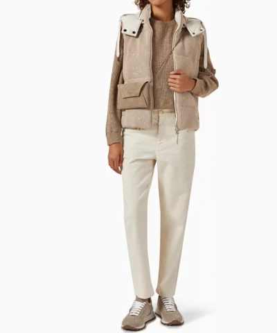 Alternative view of Noralux Down Cashmere Padded Knit Vest