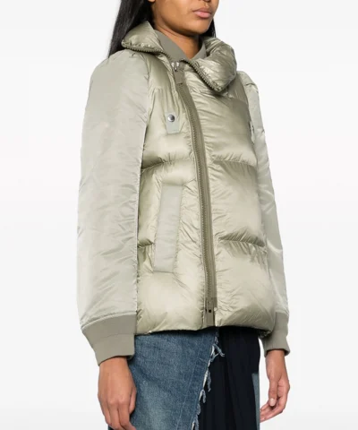 Alternative view of Sacai Zipped Asymmetric Padded Jacket