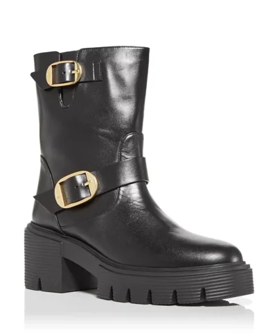 Alternative view of Stuart Weitzman Women's Soho Moto Buckle Booties
